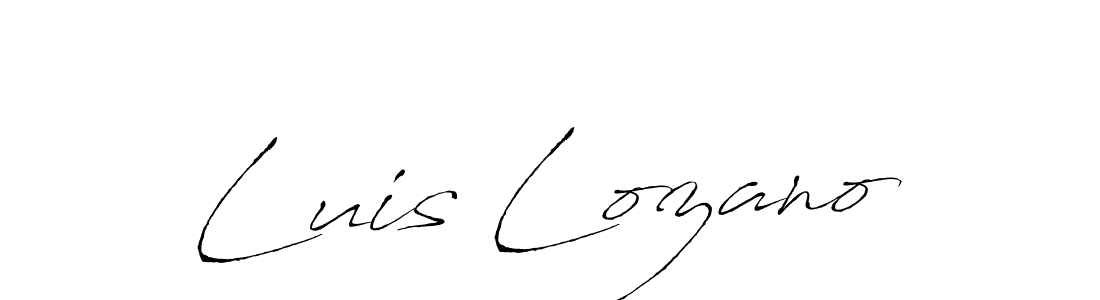 You should practise on your own different ways (Antro_Vectra) to write your name (Luis Lozano) in signature. don't let someone else do it for you. Luis Lozano signature style 6 images and pictures png