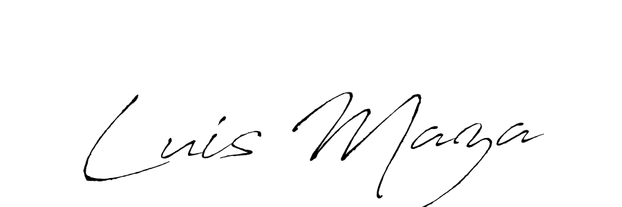 Luis Maza stylish signature style. Best Handwritten Sign (Antro_Vectra) for my name. Handwritten Signature Collection Ideas for my name Luis Maza. Luis Maza signature style 6 images and pictures png