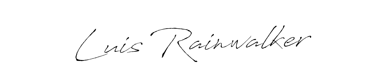 Create a beautiful signature design for name Luis Rainwalker. With this signature (Antro_Vectra) fonts, you can make a handwritten signature for free. Luis Rainwalker signature style 6 images and pictures png