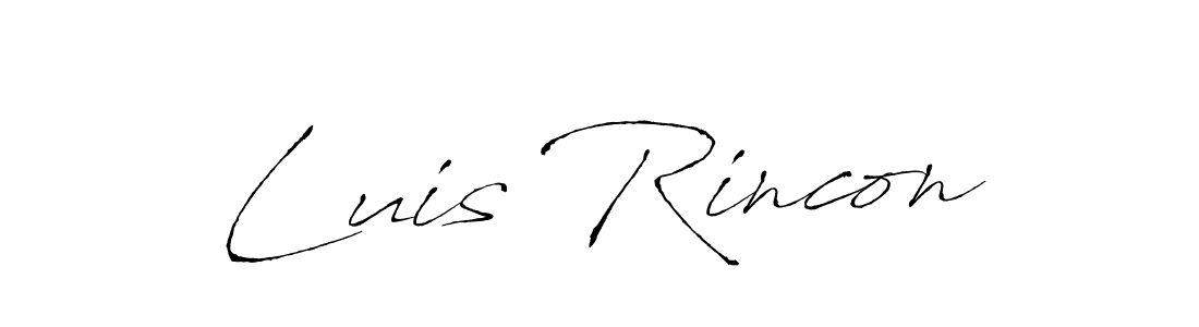 Design your own signature with our free online signature maker. With this signature software, you can create a handwritten (Antro_Vectra) signature for name Luis Rincon. Luis Rincon signature style 6 images and pictures png