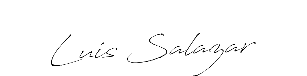 Also You can easily find your signature by using the search form. We will create Luis Salazar name handwritten signature images for you free of cost using Antro_Vectra sign style. Luis Salazar signature style 6 images and pictures png