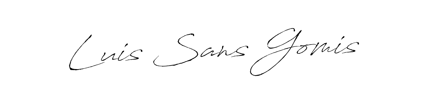 Best and Professional Signature Style for Luis Sans Gomis. Antro_Vectra Best Signature Style Collection. Luis Sans Gomis signature style 6 images and pictures png