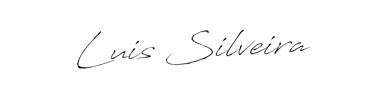 Make a beautiful signature design for name Luis Silveira. With this signature (Antro_Vectra) style, you can create a handwritten signature for free. Luis Silveira signature style 6 images and pictures png