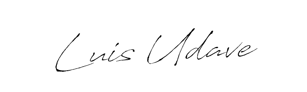 Also we have Luis Udave name is the best signature style. Create professional handwritten signature collection using Antro_Vectra autograph style. Luis Udave signature style 6 images and pictures png