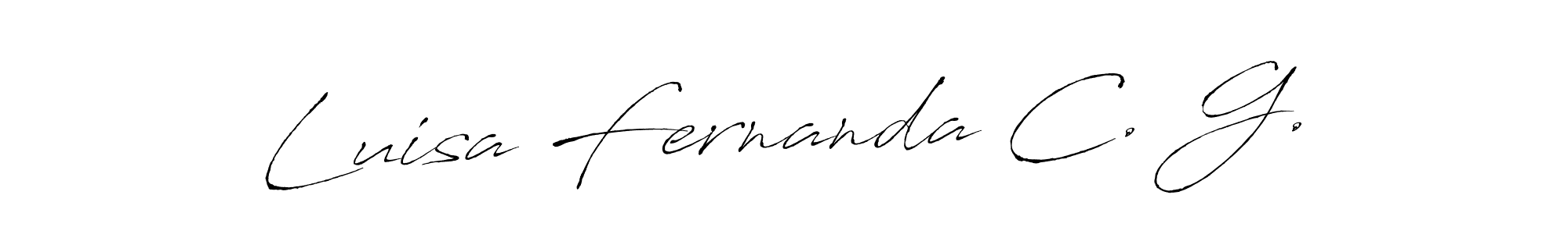 Also You can easily find your signature by using the search form. We will create Luisa Fernanda C. G. name handwritten signature images for you free of cost using Antro_Vectra sign style. Luisa Fernanda C. G. signature style 6 images and pictures png