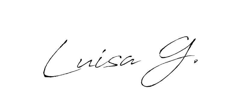 Antro_Vectra is a professional signature style that is perfect for those who want to add a touch of class to their signature. It is also a great choice for those who want to make their signature more unique. Get Luisa G. name to fancy signature for free. Luisa G. signature style 6 images and pictures png