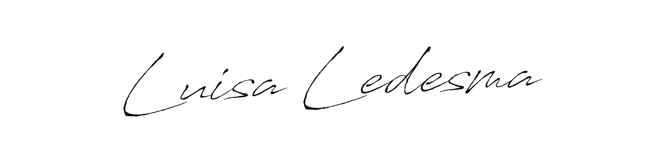 It looks lik you need a new signature style for name Luisa Ledesma. Design unique handwritten (Antro_Vectra) signature with our free signature maker in just a few clicks. Luisa Ledesma signature style 6 images and pictures png