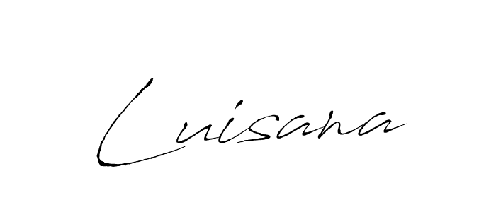 How to make Luisana signature? Antro_Vectra is a professional autograph style. Create handwritten signature for Luisana name. Luisana signature style 6 images and pictures png