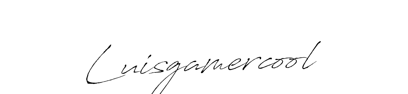 It looks lik you need a new signature style for name Luisgamercool. Design unique handwritten (Antro_Vectra) signature with our free signature maker in just a few clicks. Luisgamercool signature style 6 images and pictures png