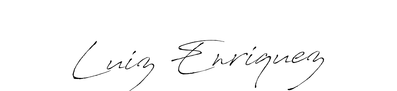 Antro_Vectra is a professional signature style that is perfect for those who want to add a touch of class to their signature. It is also a great choice for those who want to make their signature more unique. Get Luiz Enriquez name to fancy signature for free. Luiz Enriquez signature style 6 images and pictures png