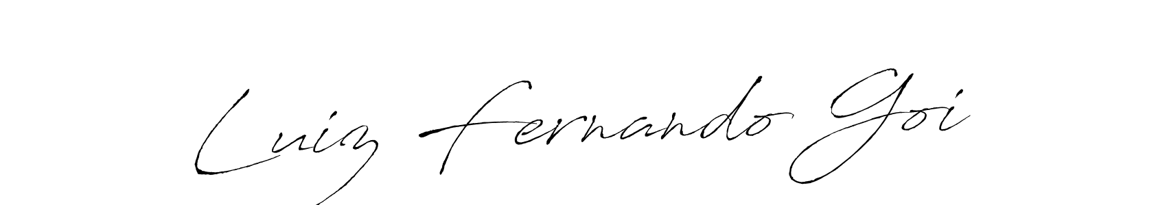 Also we have Luiz Fernando Goi name is the best signature style. Create professional handwritten signature collection using Antro_Vectra autograph style. Luiz Fernando Goi signature style 6 images and pictures png