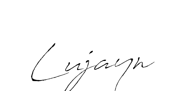 You should practise on your own different ways (Antro_Vectra) to write your name (Lujayn) in signature. don't let someone else do it for you. Lujayn signature style 6 images and pictures png