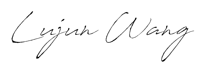 The best way (Antro_Vectra) to make a short signature is to pick only two or three words in your name. For converting this name Lujun Wang. Lujun Wang signature style 6 images and pictures png