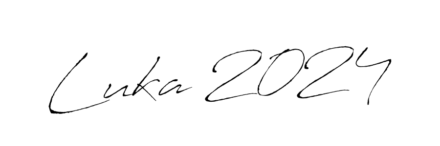 Luka 2024 stylish signature style. Best Handwritten Sign (Antro_Vectra) for my name. Handwritten Signature Collection Ideas for my name Luka 2024. Luka 2024 signature style 6 images and pictures png