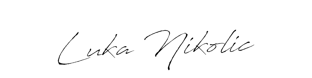 How to Draw Luka Nikolic signature style? Antro_Vectra is a latest design signature styles for name Luka Nikolic. Luka Nikolic signature style 6 images and pictures png