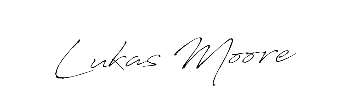 How to make Lukas Moore name signature. Use Antro_Vectra style for creating short signs online. This is the latest handwritten sign. Lukas Moore signature style 6 images and pictures png