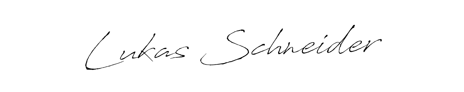 Lukas Schneider stylish signature style. Best Handwritten Sign (Antro_Vectra) for my name. Handwritten Signature Collection Ideas for my name Lukas Schneider. Lukas Schneider signature style 6 images and pictures png