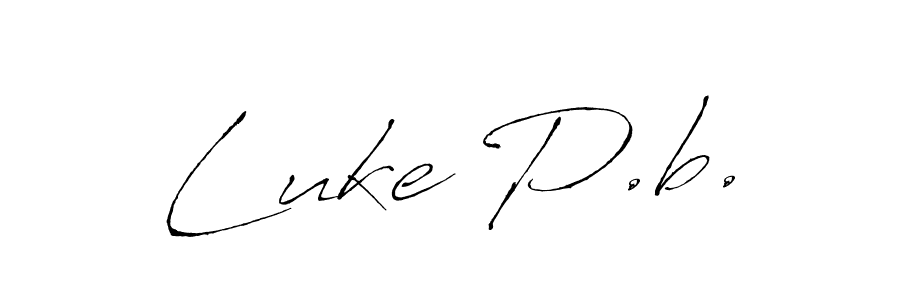 Use a signature maker to create a handwritten signature online. With this signature software, you can design (Antro_Vectra) your own signature for name Luke P.b.. Luke P.b. signature style 6 images and pictures png