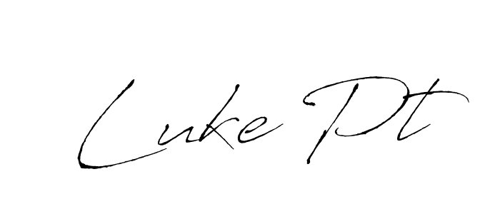 Luke Pt stylish signature style. Best Handwritten Sign (Antro_Vectra) for my name. Handwritten Signature Collection Ideas for my name Luke Pt. Luke Pt signature style 6 images and pictures png