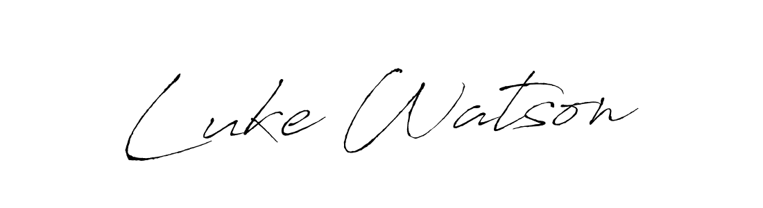 How to make Luke Watson name signature. Use Antro_Vectra style for creating short signs online. This is the latest handwritten sign. Luke Watson signature style 6 images and pictures png