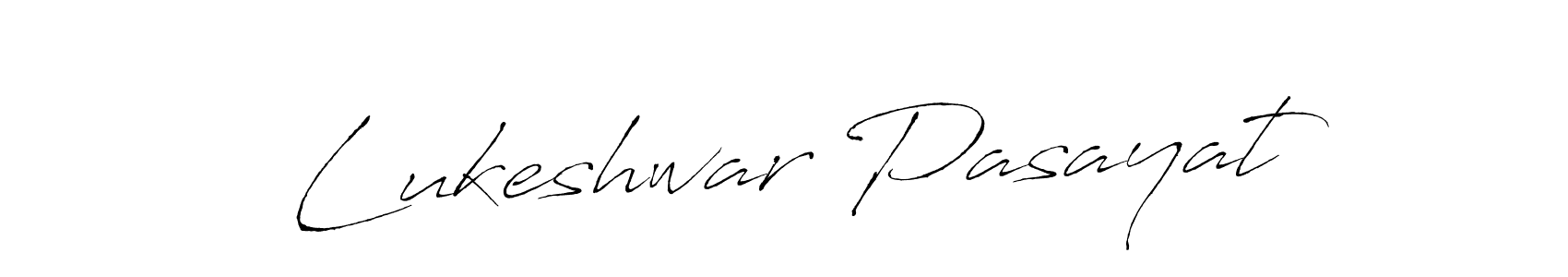 Make a beautiful signature design for name Lukeshwar Pasayat. With this signature (Antro_Vectra) style, you can create a handwritten signature for free. Lukeshwar Pasayat signature style 6 images and pictures png