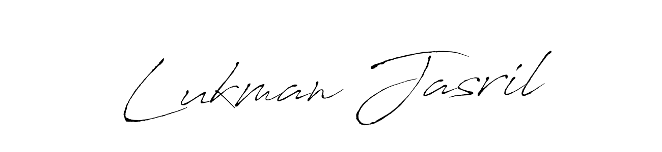 Also we have Lukman Jasril name is the best signature style. Create professional handwritten signature collection using Antro_Vectra autograph style. Lukman Jasril signature style 6 images and pictures png