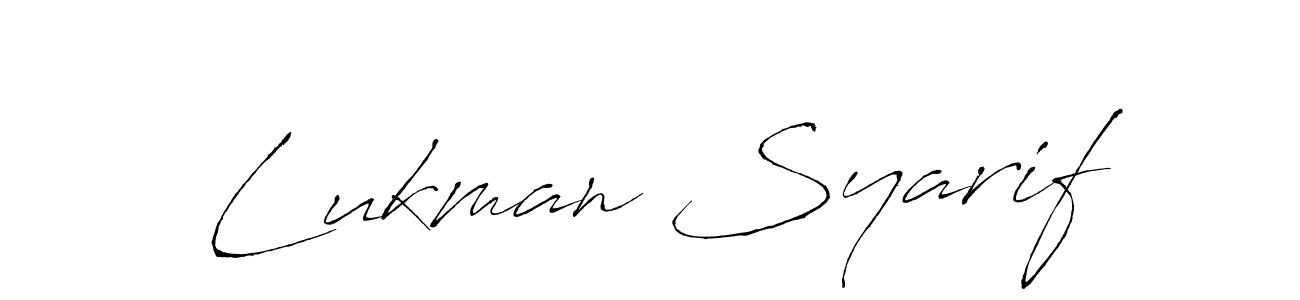 Once you've used our free online signature maker to create your best signature Antro_Vectra style, it's time to enjoy all of the benefits that Lukman Syarif name signing documents. Lukman Syarif signature style 6 images and pictures png