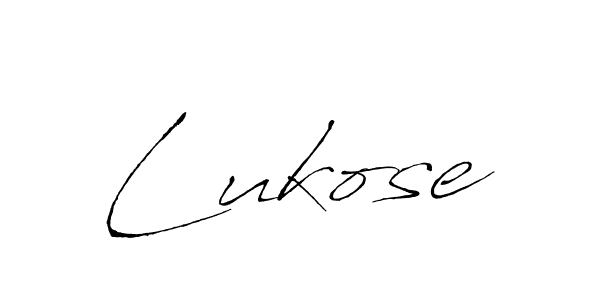 Lukose stylish signature style. Best Handwritten Sign (Antro_Vectra) for my name. Handwritten Signature Collection Ideas for my name Lukose. Lukose signature style 6 images and pictures png