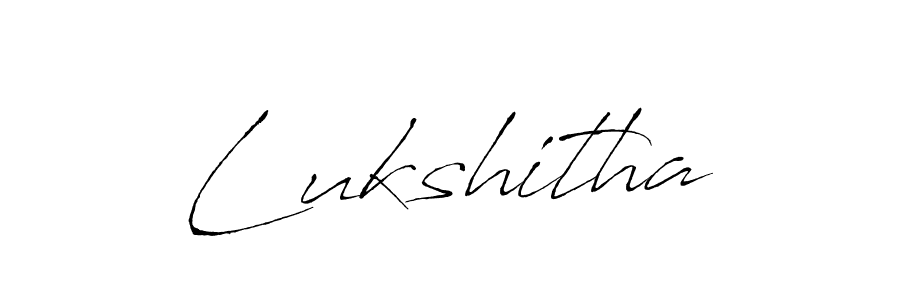 Make a beautiful signature design for name Lukshitha. With this signature (Antro_Vectra) style, you can create a handwritten signature for free. Lukshitha signature style 6 images and pictures png