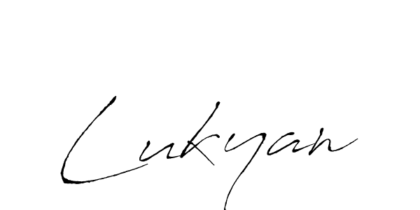 Lukyan stylish signature style. Best Handwritten Sign (Antro_Vectra) for my name. Handwritten Signature Collection Ideas for my name Lukyan. Lukyan signature style 6 images and pictures png