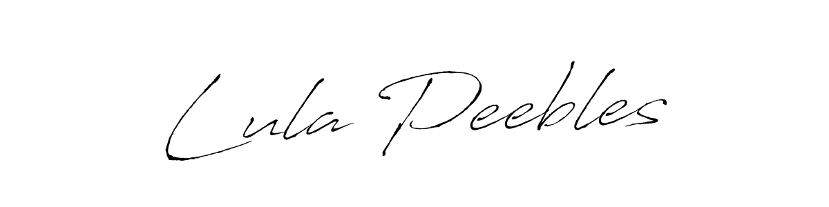 You should practise on your own different ways (Antro_Vectra) to write your name (Lula Peebles) in signature. don't let someone else do it for you. Lula Peebles signature style 6 images and pictures png