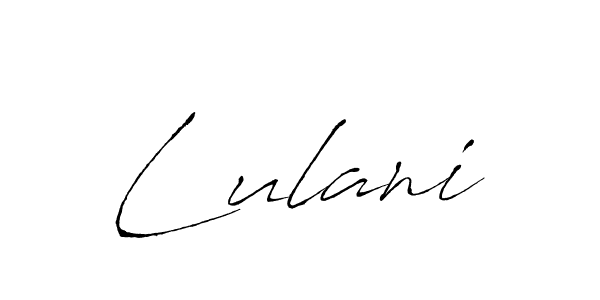 How to make Lulani signature? Antro_Vectra is a professional autograph style. Create handwritten signature for Lulani name. Lulani signature style 6 images and pictures png