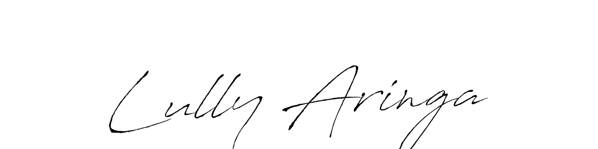 You should practise on your own different ways (Antro_Vectra) to write your name (Lully Aringa) in signature. don't let someone else do it for you. Lully Aringa signature style 6 images and pictures png