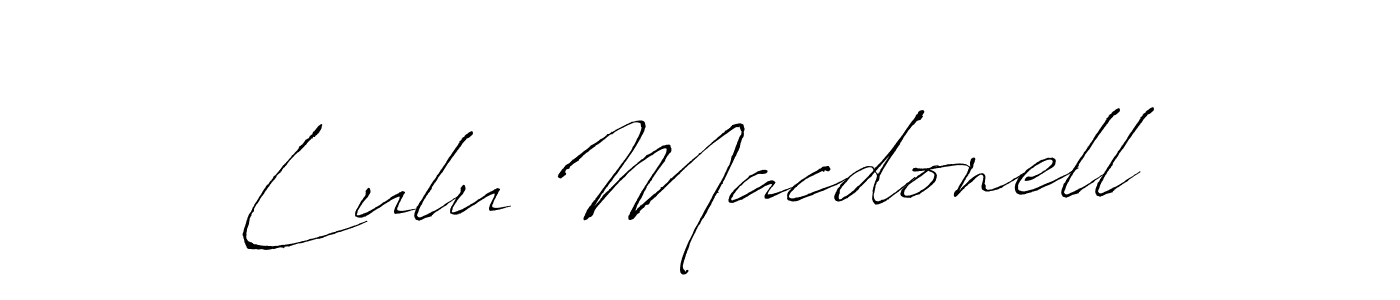 Use a signature maker to create a handwritten signature online. With this signature software, you can design (Antro_Vectra) your own signature for name Lulu Macdonell. Lulu Macdonell signature style 6 images and pictures png