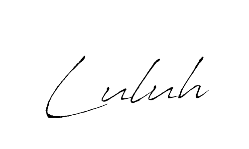Make a beautiful signature design for name Luluh. With this signature (Antro_Vectra) style, you can create a handwritten signature for free. Luluh signature style 6 images and pictures png
