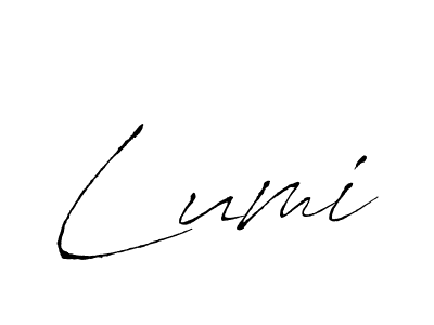 How to make Lumi signature? Antro_Vectra is a professional autograph style. Create handwritten signature for Lumi name. Lumi signature style 6 images and pictures png