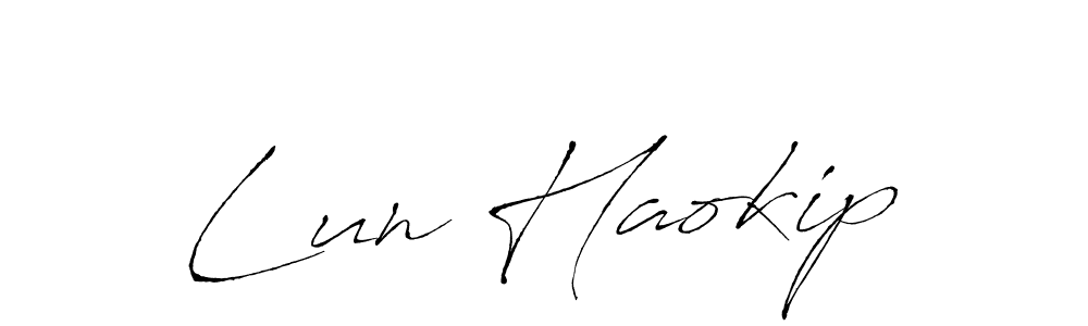 It looks lik you need a new signature style for name Lun Haokip. Design unique handwritten (Antro_Vectra) signature with our free signature maker in just a few clicks. Lun Haokip signature style 6 images and pictures png
