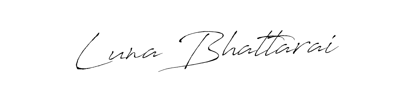 Also we have Luna Bhattarai name is the best signature style. Create professional handwritten signature collection using Antro_Vectra autograph style. Luna Bhattarai signature style 6 images and pictures png