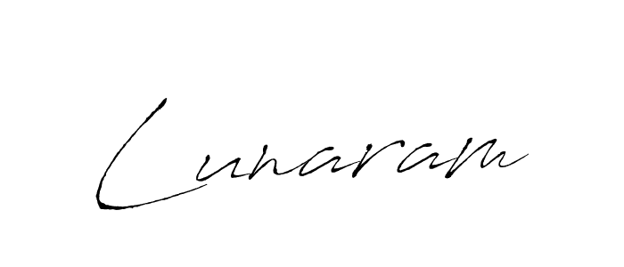 Design your own signature with our free online signature maker. With this signature software, you can create a handwritten (Antro_Vectra) signature for name Lunaram. Lunaram signature style 6 images and pictures png