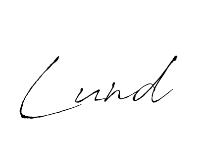 Use a signature maker to create a handwritten signature online. With this signature software, you can design (Antro_Vectra) your own signature for name Lund. Lund signature style 6 images and pictures png