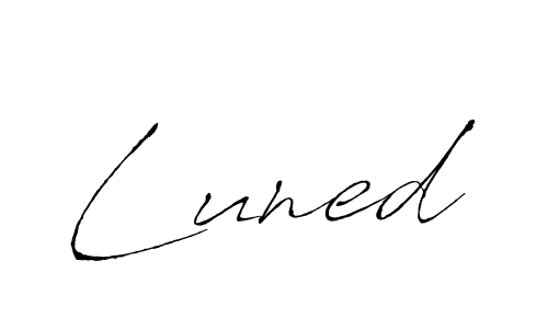 You should practise on your own different ways (Antro_Vectra) to write your name (Luned) in signature. don't let someone else do it for you. Luned signature style 6 images and pictures png