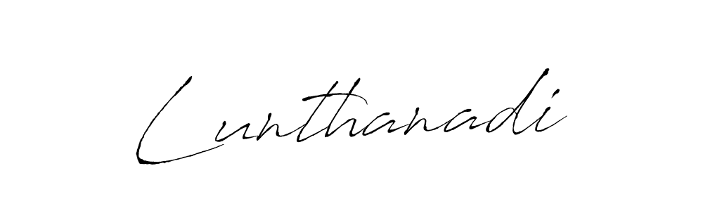 How to make Lunthanadi signature? Antro_Vectra is a professional autograph style. Create handwritten signature for Lunthanadi name. Lunthanadi signature style 6 images and pictures png