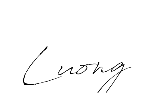 Design your own signature with our free online signature maker. With this signature software, you can create a handwritten (Antro_Vectra) signature for name Luong. Luong signature style 6 images and pictures png