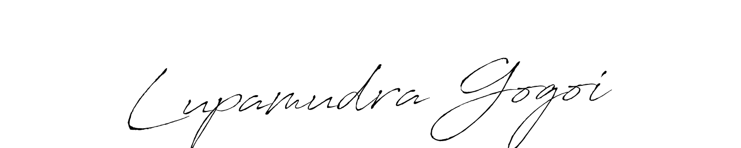 Make a beautiful signature design for name Lupamudra Gogoi. With this signature (Antro_Vectra) style, you can create a handwritten signature for free. Lupamudra Gogoi signature style 6 images and pictures png