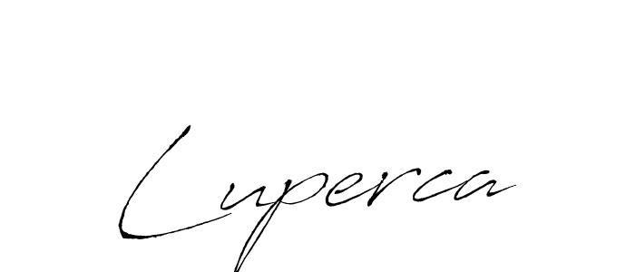 Create a beautiful signature design for name Luperca. With this signature (Antro_Vectra) fonts, you can make a handwritten signature for free. Luperca signature style 6 images and pictures png