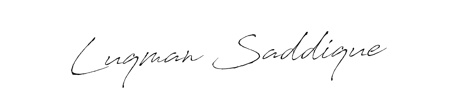 You should practise on your own different ways (Antro_Vectra) to write your name (Luqman Saddique) in signature. don't let someone else do it for you. Luqman Saddique signature style 6 images and pictures png
