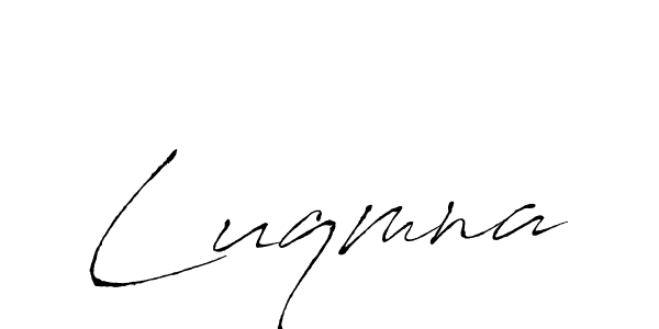 Luqmna stylish signature style. Best Handwritten Sign (Antro_Vectra) for my name. Handwritten Signature Collection Ideas for my name Luqmna. Luqmna signature style 6 images and pictures png