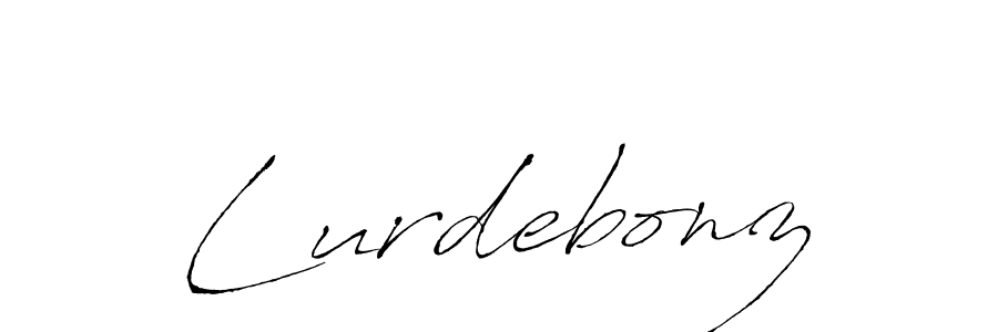 Make a beautiful signature design for name Lurdebonz. With this signature (Antro_Vectra) style, you can create a handwritten signature for free. Lurdebonz signature style 6 images and pictures png