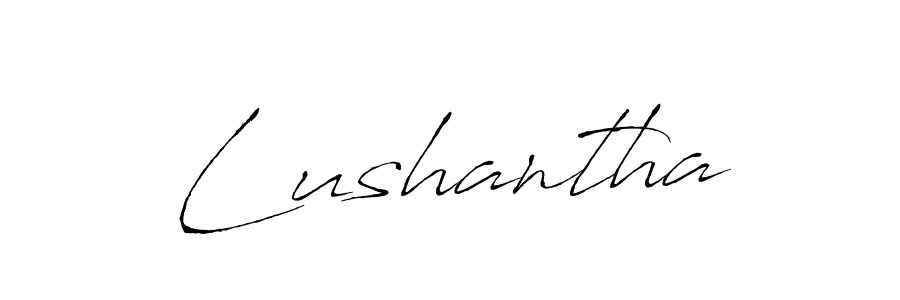 Use a signature maker to create a handwritten signature online. With this signature software, you can design (Antro_Vectra) your own signature for name Lushantha. Lushantha signature style 6 images and pictures png