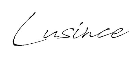 Create a beautiful signature design for name Lusince. With this signature (Antro_Vectra) fonts, you can make a handwritten signature for free. Lusince signature style 6 images and pictures png